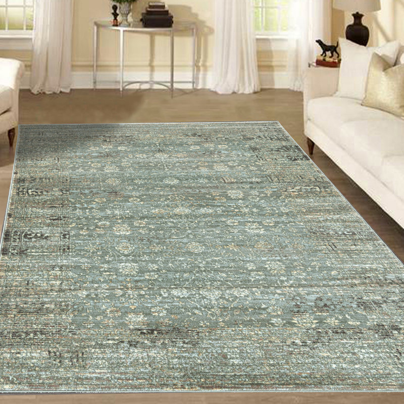 Charlton Home® Zullo Oriental Green Area Rug & Reviews Wayfair